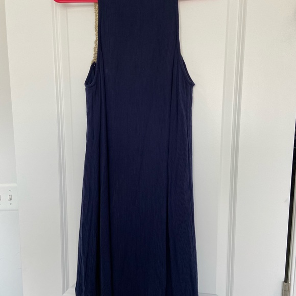 Lilly Pulitzer True Navy Rachelle Dress Gold - Picture 3 of 8